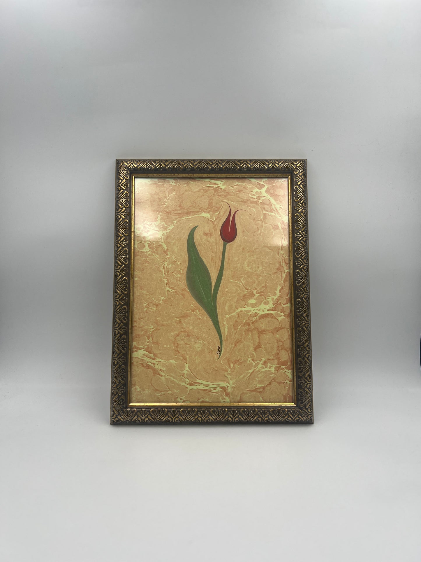 Souffle d'Orient Tulipe, cadre doré