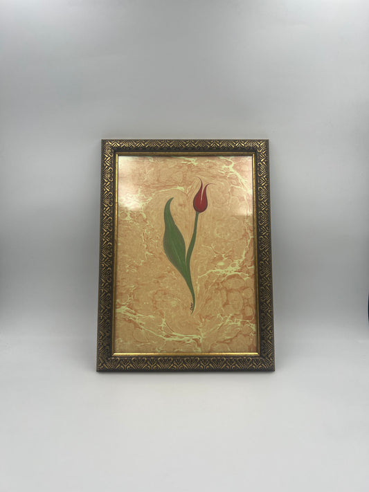 Souffle d'Orient Tulipe, cadre doré