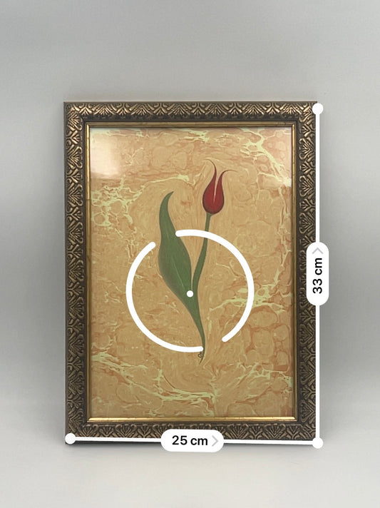 Souffle d'Orient Tulipe, cadre doré